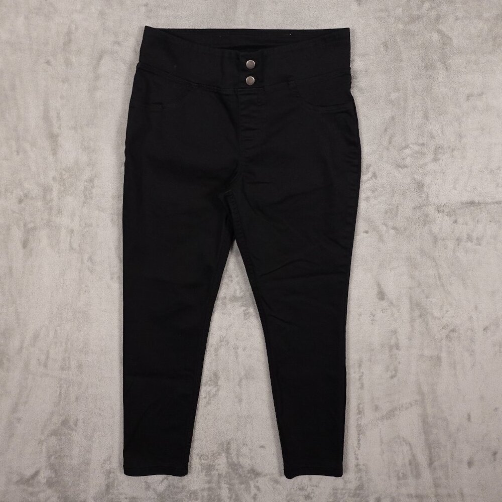 Hue‎ pant leggings women's medium black pull on stretch pant
